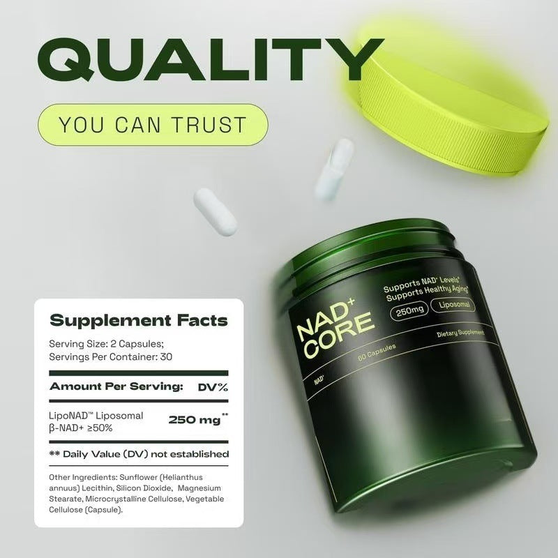 Cata-Kor Nicotinamide Capsules NAD Supplement 60 Tablets